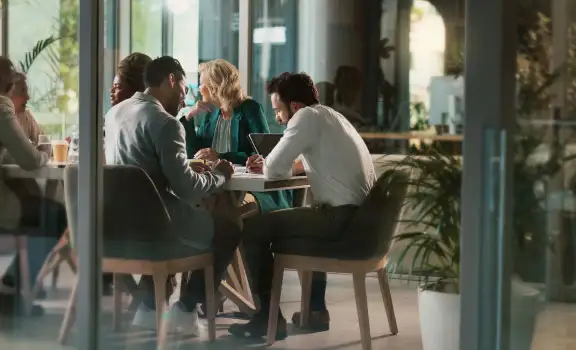 Team meeting image